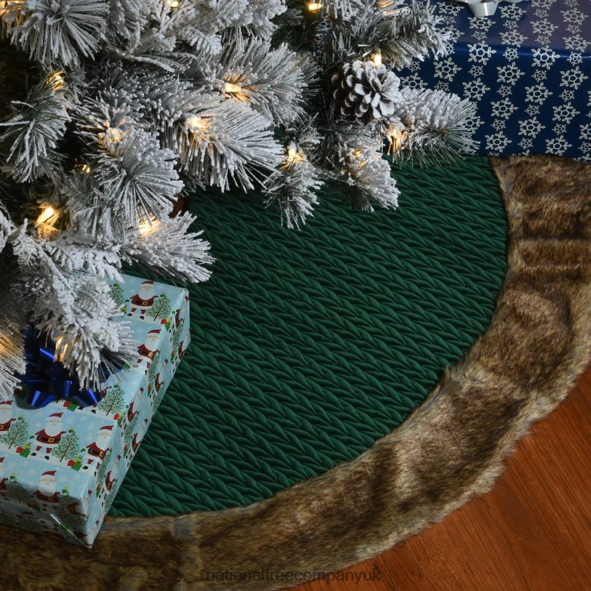 decoration | National Tree Company 48\ Rural Homestead Collection Quilted Tree Skirt F2L4F579